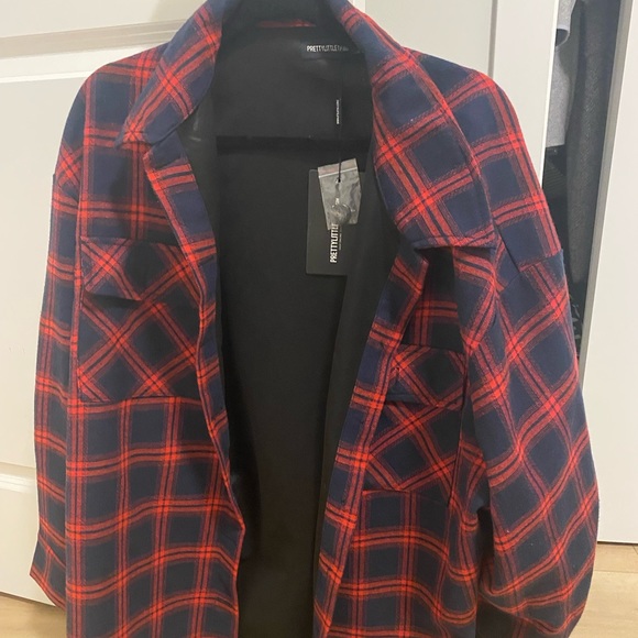 Plaid oversized jacket brand new - Picture 1 of 1